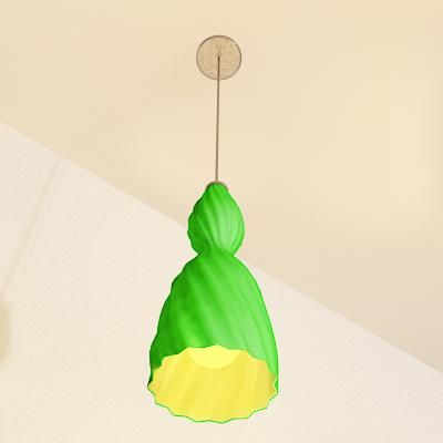 Green chandelier Italy 3D - model Lussole md 21