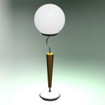 Table lamp modern Italy CAD 3D - model symbol Minital Lux LIA