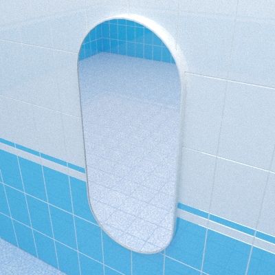 Mirror 3d-model Kerama marazzi CONO 100x42