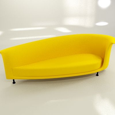 Italy yellow sofa 3D model Moroso Newtone cod_05F_287-100-93