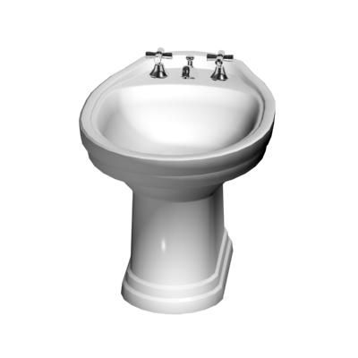 Oval bidet Italy 3D object Devon Devon New Classic bidet