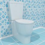 Qualitative 3D-model kerama-marazzi toilet bowl NIDO