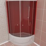 Qualitative 3D-model of Shower Enclosures 06 90x90x200