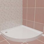 Qualitative 3D-model of Shower Trays 01 90x90