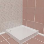 Qualitative 3D-model of Shower Trays 02 90x90