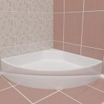 Qualitative 3D-model of Shower Trays 05 90x90