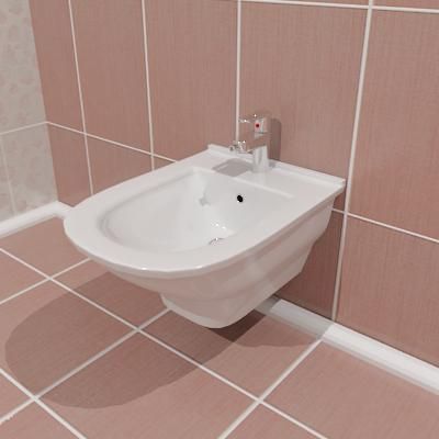 Qualitative 3D-model of bidet 04