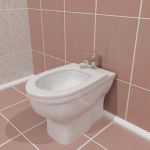 Qualitative 3D-model of bidet 08