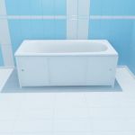 Screen for bath 1480x55 w