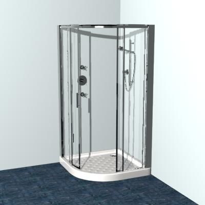 Shower01 3D - model