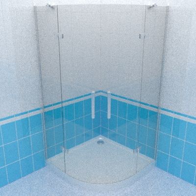 Shower door 3d-model BAS SATURN-R 100x100