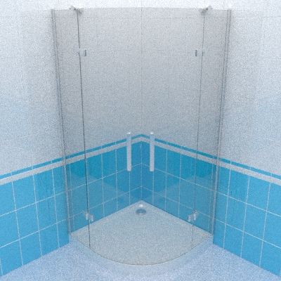 Shower door 3d-model BAS SATURN-R 90x90