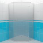 Shower door 3d-model RIHO SCANDIC 100x100x200