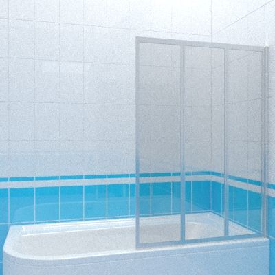 Shower door 3d-model Ravak VS3 100x140