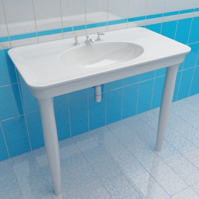 Sink 3d-model Hatria Dolce vita 55x100 2L