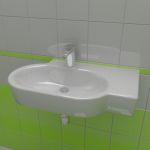 Sink 3d-model Ideal Standard Tonic guest 36x61