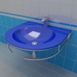 Sink 3d-model Ledeme L120-08 60x56