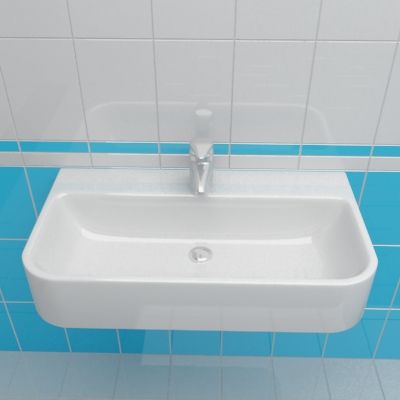 Sink 3d-model PAA Samba 38x70