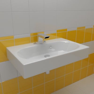 Sink 3d-model RIHO Slimline 38x60