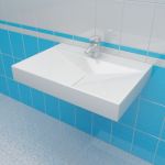 Sink 3d-model Sanindusa Flux 65x45