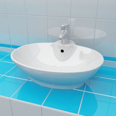 Sink 3d-model Sanindusa Serpis 45x52