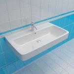 Sink 3d-model Vitra Metropole 80x46