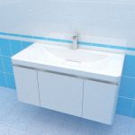 Sink cabinet 3d-model Aquaton Sherill 105x46