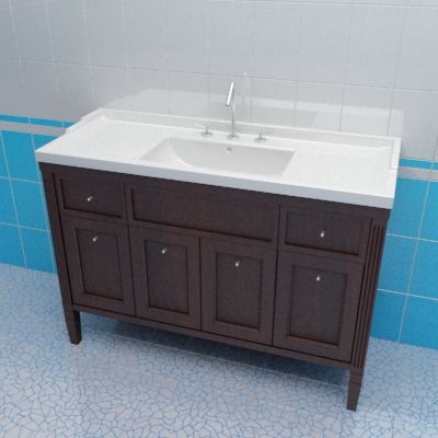 Sink cabinet 3d-model Caprigo Albion 120 B