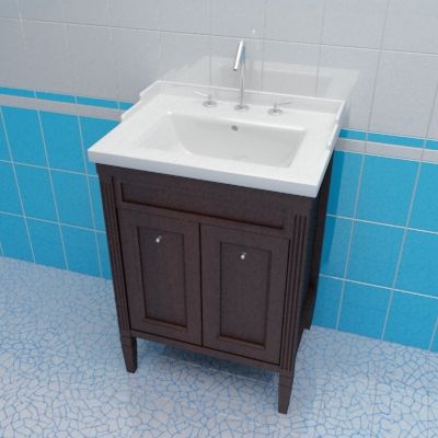 Sink cabinet 3d-model Caprigo Albion 60 B