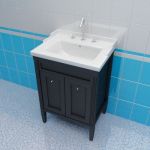 Sink cabinet 3d-model Caprigo Albion 60 Bl