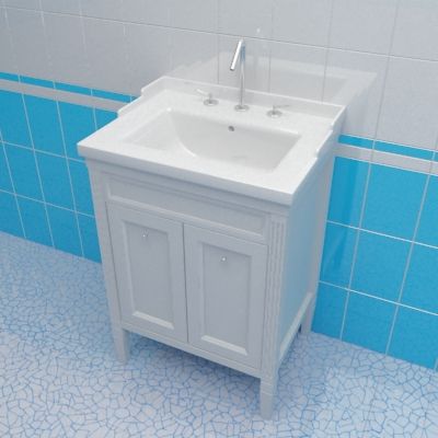 Sink cabinet 3d-model Caprigo Albion 60 W