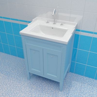 Sink cabinet 3d-model Caprigo Albion 60 blue