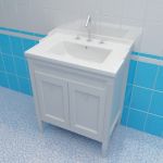 Sink cabinet 3d-model Caprigo Albion 70 W