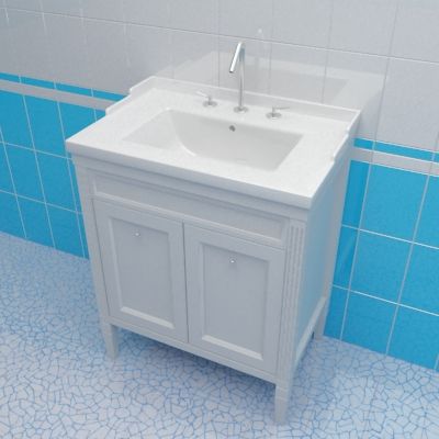 Sink cabinet 3d-model Caprigo Albion 70 W