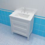 Sink cabinet 3d-model Caprigo Albion 70 W box