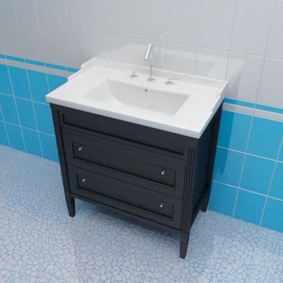 Sink cabinet 3d-model Caprigo Albion 80 Bl box