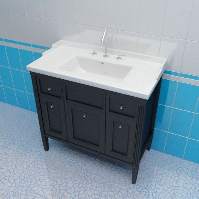 Sink cabinet 3d-model Caprigo Albion 90 Bl