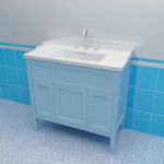 Sink cabinet 3d-model Caprigo Albion 90 blue