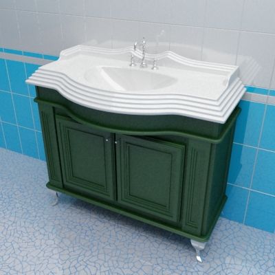 Sink cabinet 3d-model Caprigo Fresco 100 G