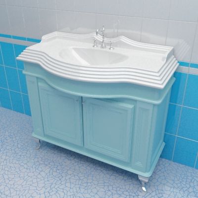 Sink cabinet 3d-model Caprigo Fresco 100 LB