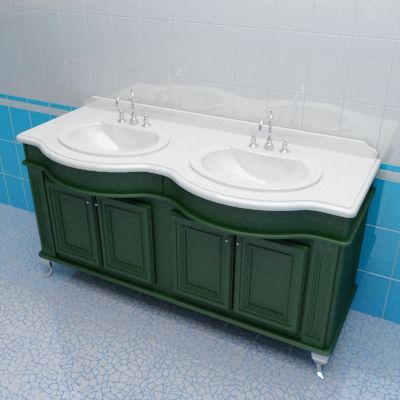 Sink cabinet 3d-model Caprigo Fresco 160 G dual