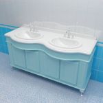 Sink cabinet 3d-model Caprigo Fresco 160 LB dual