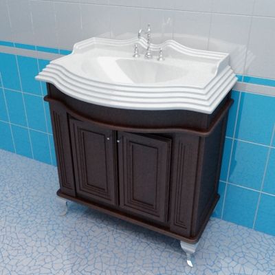 Sink cabinet 3d-model Caprigo Fresco 80 Br