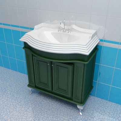 Sink cabinet 3d-model Caprigo Fresco 80 G