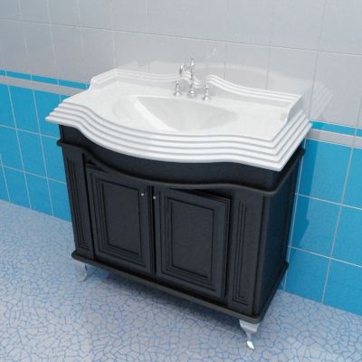 Sink cabinet 3d-model Caprigo Fresco 90 B