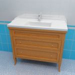 Sink cabinet 3d-model Caprigo Garda 100 BW