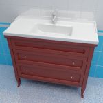 Sink cabinet 3d-model Caprigo Garda 100 R