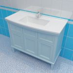 Sink cabinet 3d-model Caprigo Jardin 100 LB