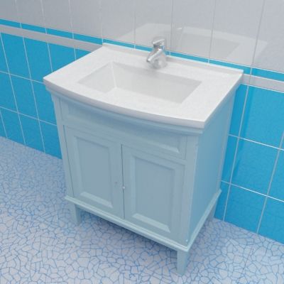 Sink cabinet 3d-model Caprigo Jardin 70 LB