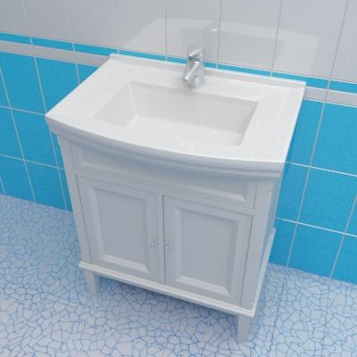 Sink cabinet 3d-model Caprigo Jardin 70 W